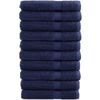 Berkfield Home Premium Sauna Towels SOLUND 10pcs Navy Blue 80x200cm 600gsm