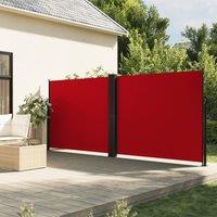 Berkfield Home Retractable Side Awning Red 160x1200 cm