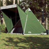 Berkfield Home Family Tent Tipi 6-Person Green Waterproof