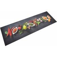 Berkfield Home Kitchen Rug Washable Spices 60x180 cm Velvet