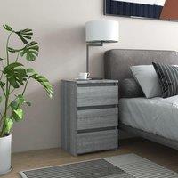 Berkfield Home Bed Cabinet Grey Sonoma 40x35x62.5 cm Engineered Wood