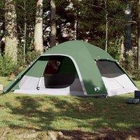 Berkfield Home Family Tent Dome 6-Person Green Waterproof