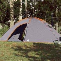 Berkfield Home Camping Tent 8-Person Orange Waterproof