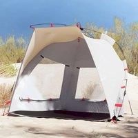 Berkfield Home Beach Tent 2-Person Grey Quick Release Waterproof