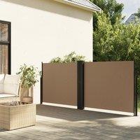 Berkfield Home Retractable Side Awning Taupe 140x1000 cm