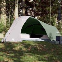 Berkfield Home Camping Tent Dome 4-Person Green Waterproof