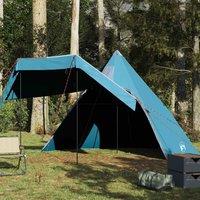 Berkfield Home Camping Tent Tipi 5-Person Blue Waterproof