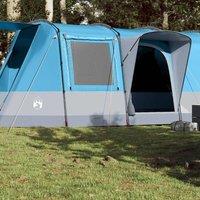 Berkfield Home Camping Tent Tunnel 4-Person Blue Waterproof