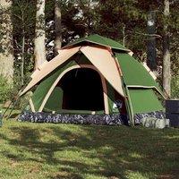 Berkfield Home Camping Tent Dome 5-Person Green Quick Release