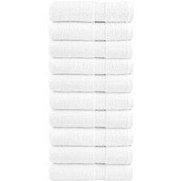 Berkfield Home Premium Bath Towels SOLUND 10pcs White 100x150cm 600gsm
