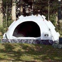 Berkfield Home Camping Tent 3-Person White Blackout Fabric Quick Release