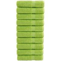 Berkfield Home Premium Bath Towels SOLUND 10 pcs 100x150 cm 600 gsm in Green