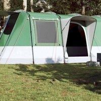 Berkfield Home Camping Tent Tunnel 4-Person Green Waterproof