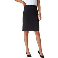 Roman Women's Pull On Stretch Elastic Waist Pencil Skirt in Black | Size: 16