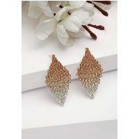 AVANT-GARDE PARIS Women's Diva Collection Chandelier Drop Earrings in Orange