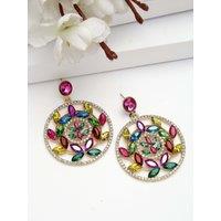 AVANT-GARDE PARIS Women's Diva Collection Elegant Hollow Floral Drop Earrings
