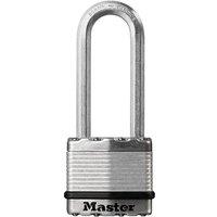 Master Lock Excell Laminated Steel 45Mm Padlock - 64Mm Shackle in Silver