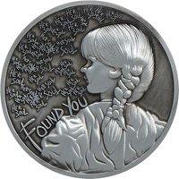 Annabelle Limited Edition Horror Medallion in Metallic Silver