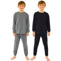 Bedlam Boy's Boys 2 Pack Long Pyjama Set in Black | Size: 11-12 Years