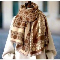 Lemon Daisy Accessories Women's Leonie Wrap Scarf Shawl in Beige