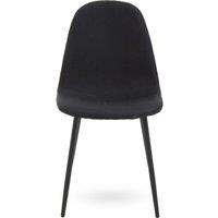 Orsina Salford Fabric Dining Chair in Black