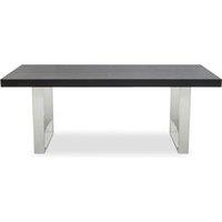 Orsina Classic Minimalist Design Dining Table, Spacious Kitchen Table, Luxe Lounge Table, Garden Table For Patio in Black