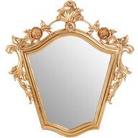 Orsina Versatile Champagne Finish Tapered Wall Mirror, Elegant Hallway Mirror For Bedroom, Functional Lounge Mirror in Gold