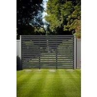 180cm W Outdoor Garden Wood Slatted Fence Panel