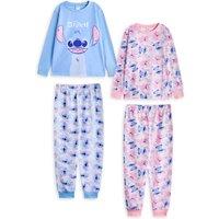 Disney Girl's Multi-Pack of 2 Long Sleeve Long Leg Pyjama Set | Mutlicoloured | Size: 12-13 Years