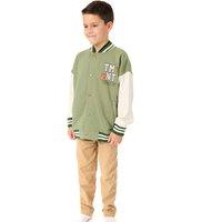 Teenage Mutant Ninja Turtles Boy's Varsity Jacket | Green | Official Merch | Size: 3-4 Years