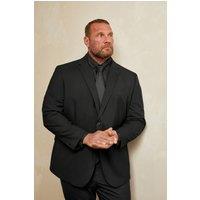 BadRhino Men's Plain Suit Jacket in Black | Size: 58R