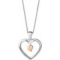 Clogau Women's Tree of Life Sterling Silver Heart Pendant in Metallics