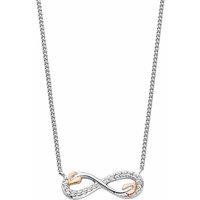 Clogau Women's Tree of Life Sterling Silver Infinity Necklace with Topaz in Metallics