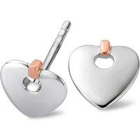 Clogau Women's Cariad Sterling Silver Stud Earrings in Metallics