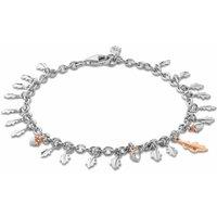 Clogau Women's Royal Sterling Silver Oak Leaf Bracelet in Metallics
