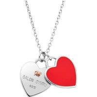 Clogau Women's WRU Sterling Silver Welsh Heart Pendant in Metallics