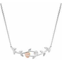 Clogau Women's Tree of Life Sterling Silver Vine Necklace with Topaz in Metallics