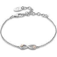 Clogau Women's Tree of Life Sterling Silver Infinity Bracelet with Topaz in Metallics