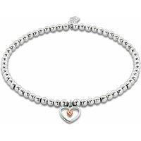 Clogau Women's Tree of Life Sterling Silver Heart Affinity Bracelet in Metallics