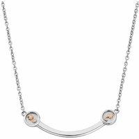 Clogau Women's Insignia Sterling Silver Curve Necklace in Metallics