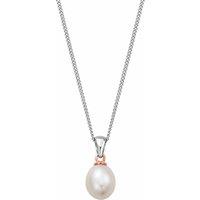 Clogau Women's Nature's Wonder Sterling Silver Beachcomber Pendant with Pearl in Metallics