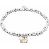 Clogau Women's Forever Yours Sterling Silver Dwynwen Affinity Bracelet with Opal in Metallics