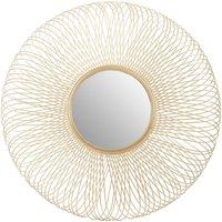 Orsina Templar Twisted Wire Wall Mirror in Gold