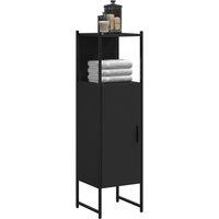 Berkfield Home Bathroom Cabinet Black 33x33x120.5 cm Engineered Wood