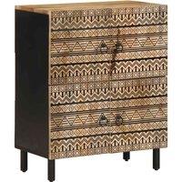 Sideboard 60x33.5x75 cm Solid Rough Wood Mango