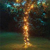 Xmas Haus Led String Lights Black Rubber Warm White 15M