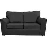 Danbury Leather 2 Seater Sofa Full Back Black, Brown or Grey