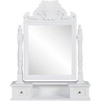 Vanity Makeup Table with Rectangular Swing Mirror MDF