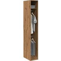 Berkfield Home Wardrobe Artisian Oak 30x50x200 cm Engineered Wood in Brown | Size: 30 x 50 x 200 cm