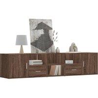Corner Cabinet Brown Oak 200x40x45 cm Engineered Wood